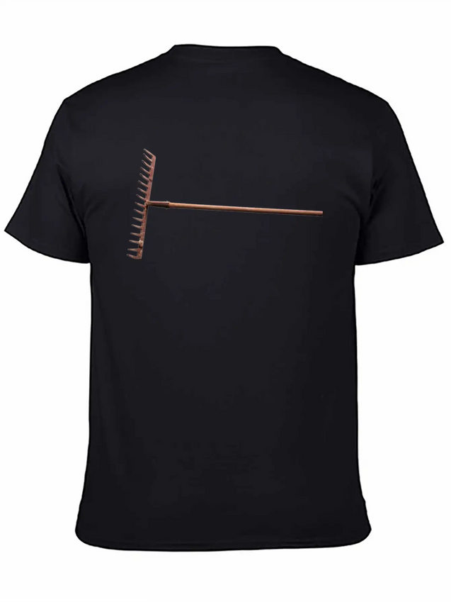 Rake Harke Rechen Heu Stroh Garten Garden Lightweight Cotton T-Shirt – Daily Comfort Graphic Shirt