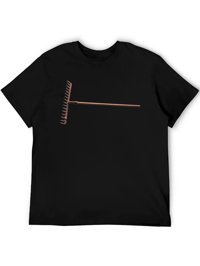 Rake Harke Rechen Heu Stroh Garten Garden Lightweight Cotton T-Shirt – Daily Comfort Graphic Shirt
