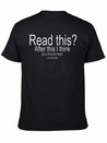 Read A Book Lightweight Cotton T-Shirt – Daily Comfort Graphic Shirt