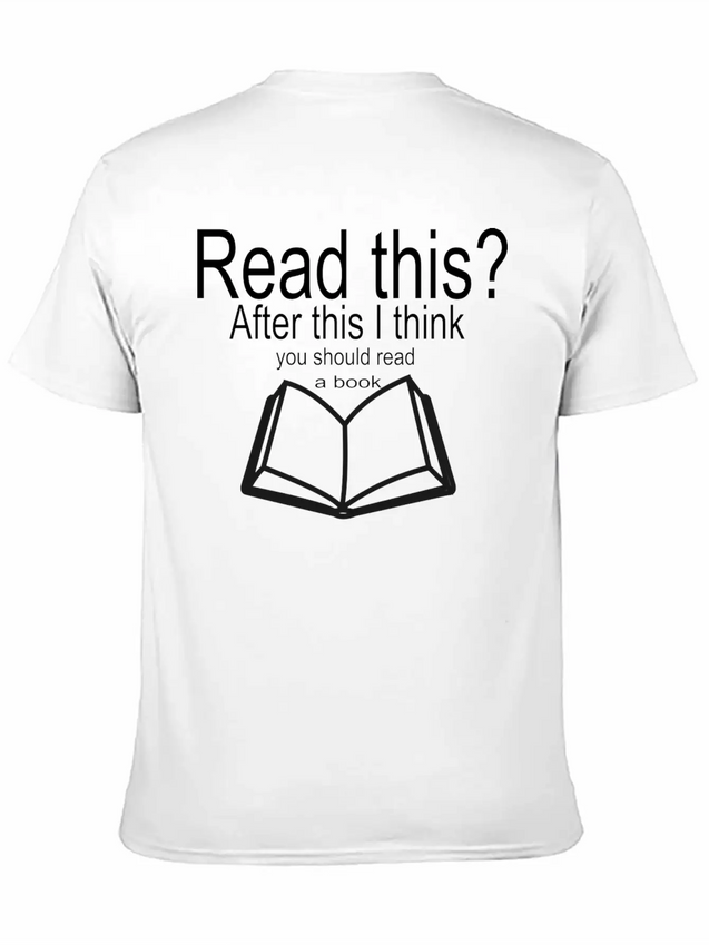 Read A Book Lightweight Cotton T-Shirt – Daily Comfort Graphic Shirt