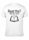 Read A Book Lightweight Cotton T-Shirt – Daily Comfort Graphic Shirt
