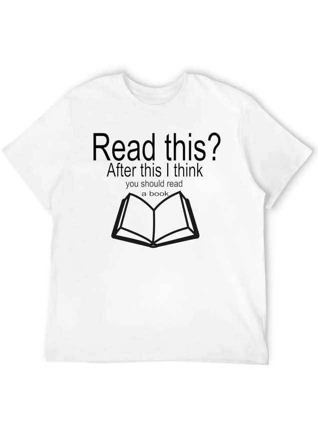 Read A Book Lightweight Cotton T-Shirt – Daily Comfort Graphic Shirt