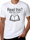 Read A Book Lightweight Cotton T-Shirt – Daily Comfort Graphic Shirt