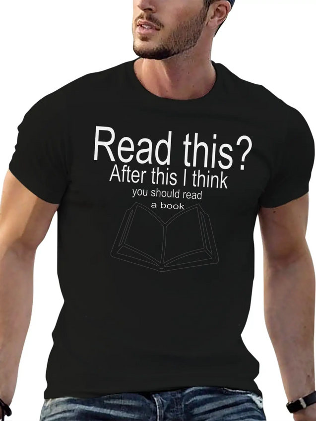 Read A Book Lightweight Cotton T-Shirt – Daily Comfort Graphic Shirt