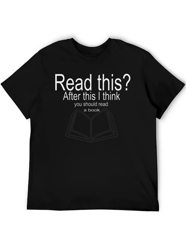 Read A Book Lightweight Cotton T-Shirt – Daily Comfort Graphic Shirt