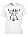 Read A Book Lightweight Cotton T-Shirt – Daily Comfort Graphic Shirt
