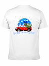 Red Truck Pick Up Christmas Tree Lightweight Cotton T-Shirt – Daily Comfort Graphic Shirt