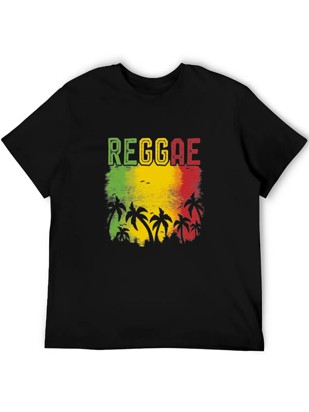 Reggae Lightweight Cotton T-Shirt – Daily Comfort Graphic Shirt