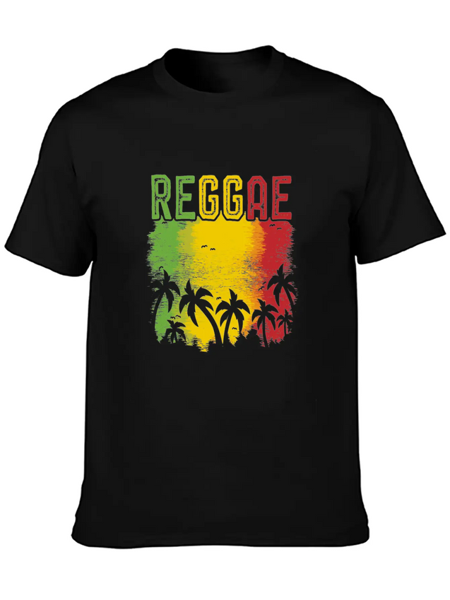 Reggae Lightweight Cotton T-Shirt – Daily Comfort Graphic Shirt