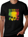 Reggae Lightweight Cotton T-Shirt – Daily Comfort Graphic Shirt