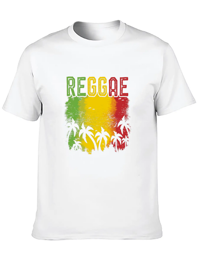 Reggae Lightweight Cotton T-Shirt – Daily Comfort Graphic Shirt