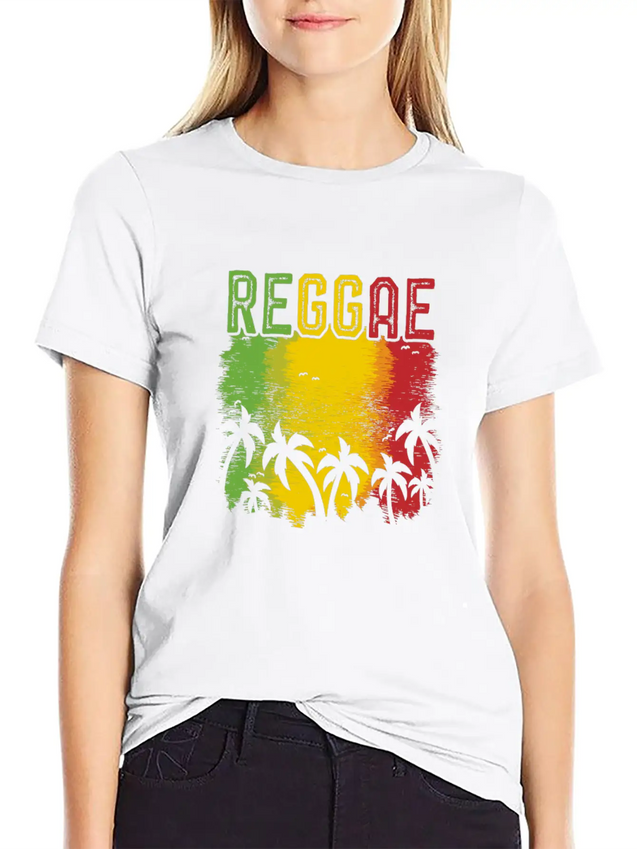 Reggae Lightweight Cotton T-Shirt – Daily Comfort Graphic Shirt