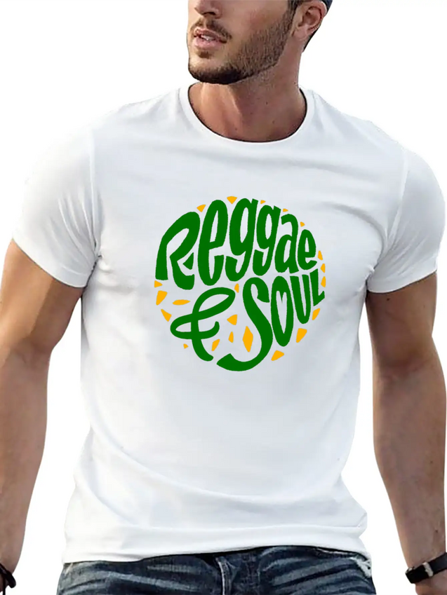 Reggae & Soul Print | Jamaican Flag Or Jamaica Lightweight Cotton T-Shirt – Daily Comfort Graphic Shirt