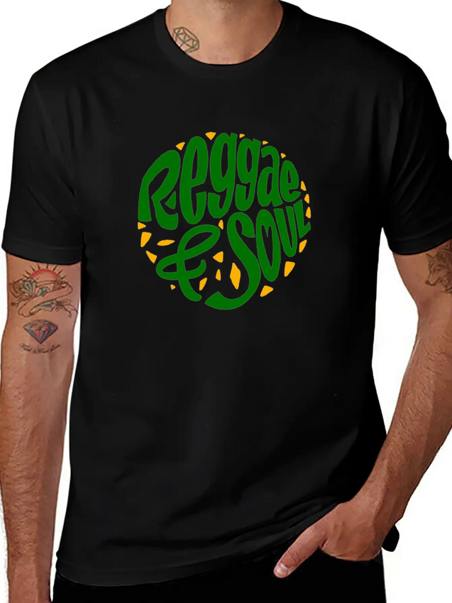 Reggae & Soul Print | Jamaican Flag Or Jamaica Lightweight Cotton T-Shirt – Daily Comfort Graphic Shirt