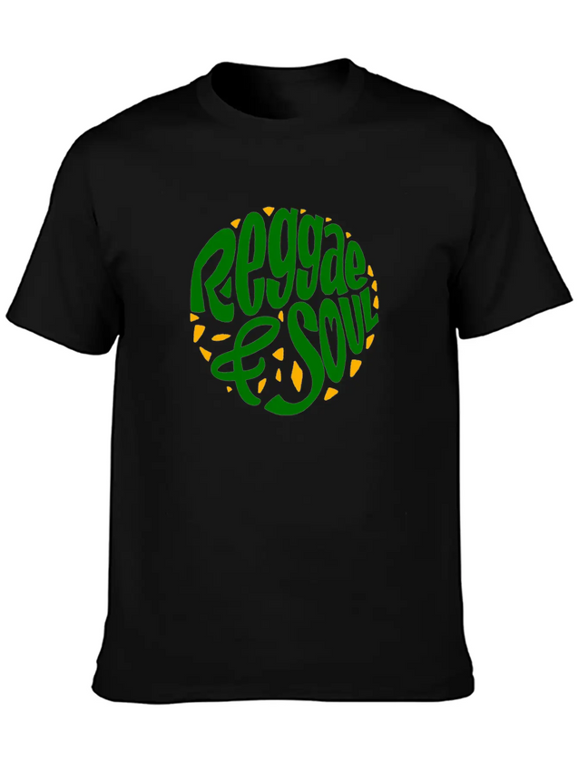 Reggae & Soul Print | Jamaican Flag Or Jamaica Lightweight Cotton T-Shirt – Daily Comfort Graphic Shirt