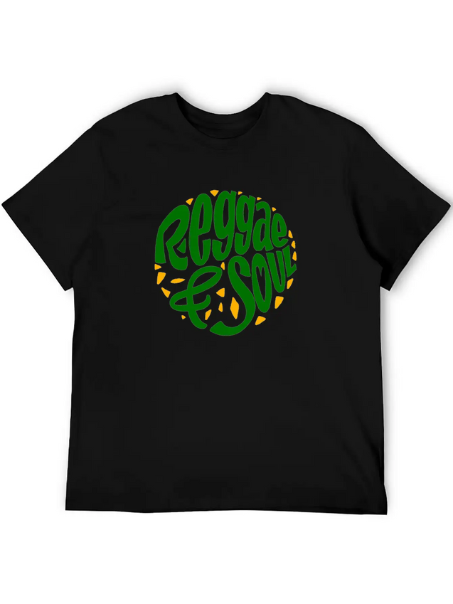 Reggae & Soul Print | Jamaican Flag Or Jamaica Lightweight Cotton T-Shirt – Daily Comfort Graphic Shirt
