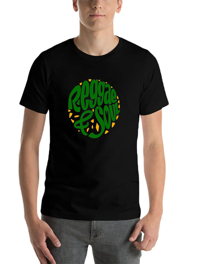 Reggae & Soul Print | Jamaican Flag Or Jamaica Lightweight Cotton T-Shirt – Daily Comfort Graphic Shirt