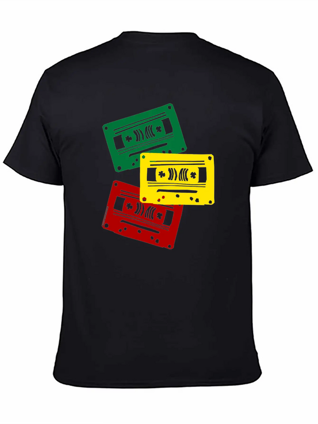 REGGAE TAPES Lightweight Cotton T-Shirt – Daily Comfort Graphic Shirt