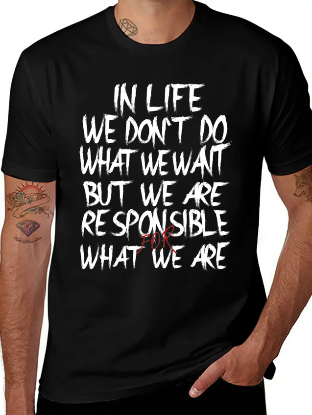 Responsible Lightweight Cotton T-Shirt – Daily Comfort Graphic Shirt