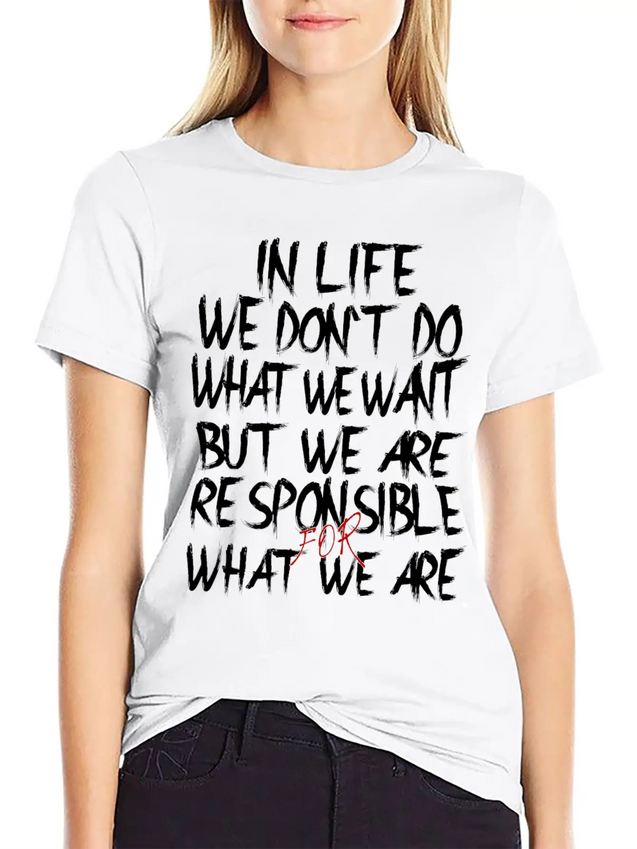 Responsible Lightweight Cotton T-Shirt – Daily Comfort Graphic Shirt