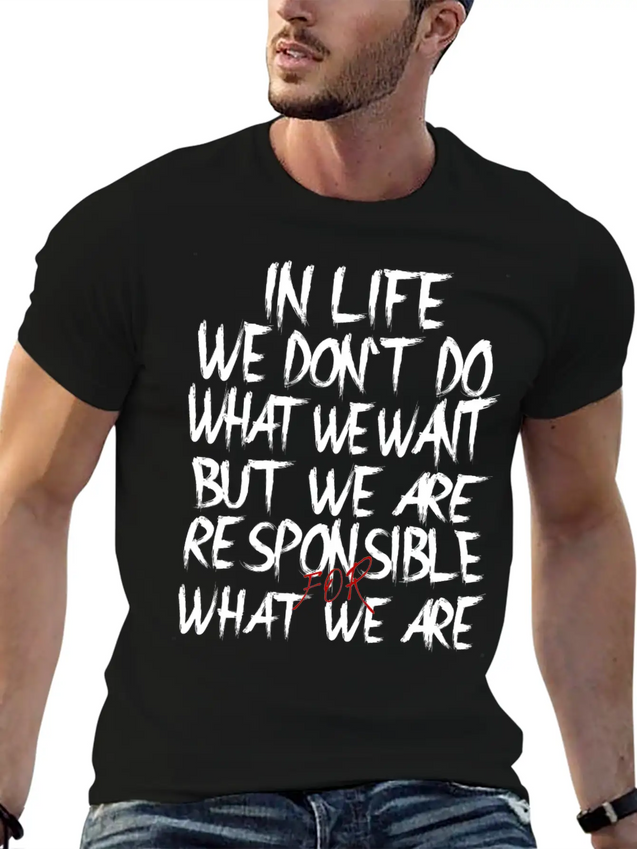 Responsible Lightweight Cotton T-Shirt – Daily Comfort Graphic Shirt