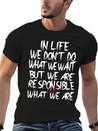 Responsible Lightweight Cotton T-Shirt – Daily Comfort Graphic Shirt