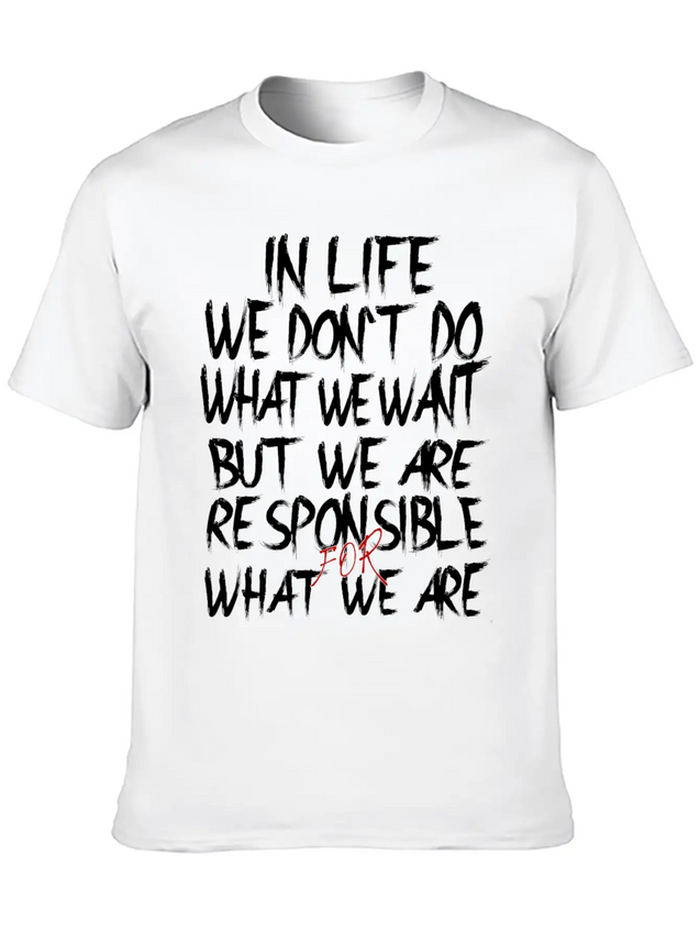 Responsible Lightweight Cotton T-Shirt – Daily Comfort Graphic Shirt