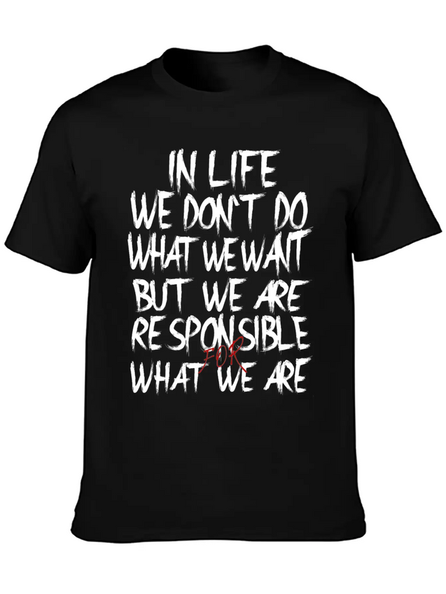 Responsible Lightweight Cotton T-Shirt – Daily Comfort Graphic Shirt