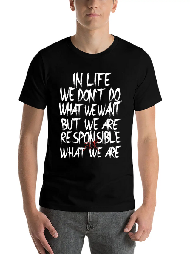 Responsible Lightweight Cotton T-Shirt – Daily Comfort Graphic Shirt
