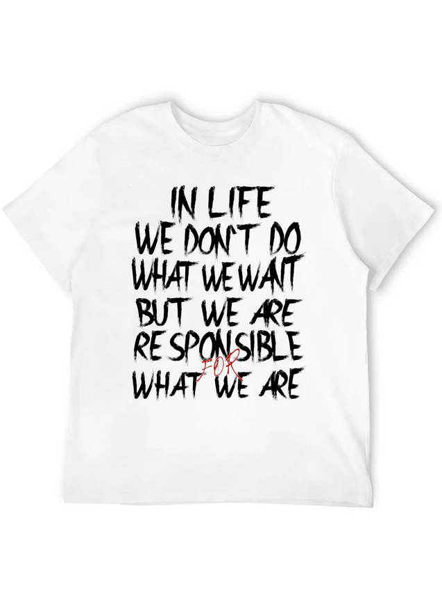 Responsible Lightweight Cotton T-Shirt – Daily Comfort Graphic Shirt