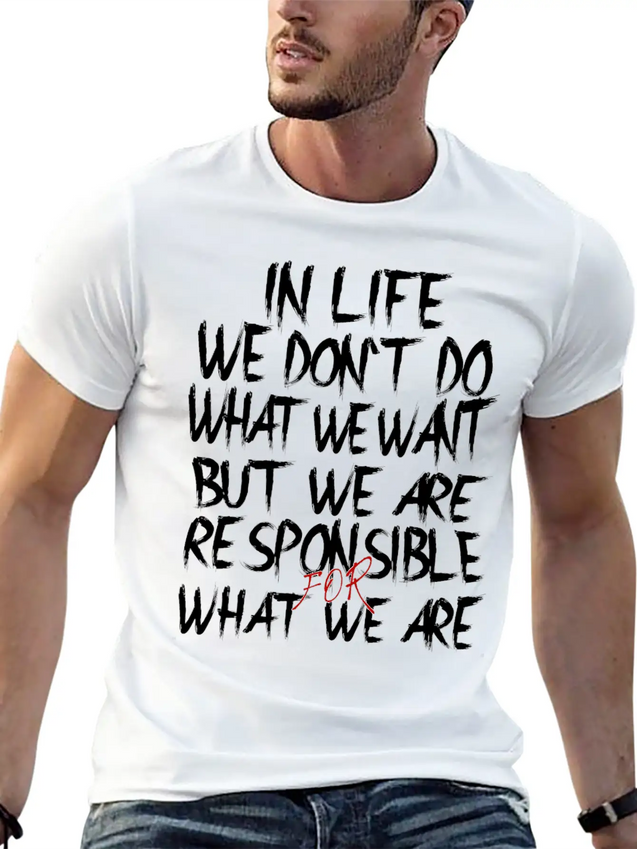 Responsible Lightweight Cotton T-Shirt – Daily Comfort Graphic Shirt