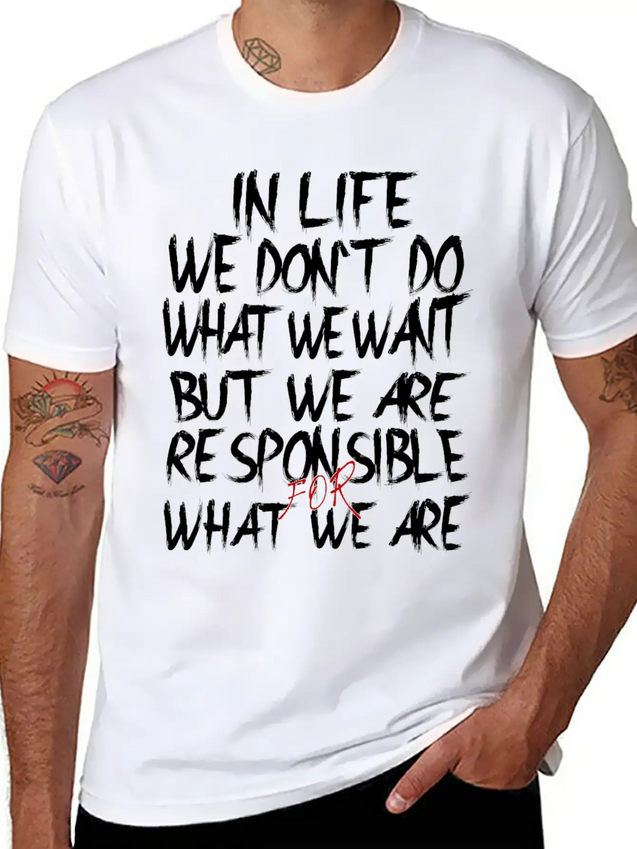 Responsible Lightweight Cotton T-Shirt – Daily Comfort Graphic Shirt