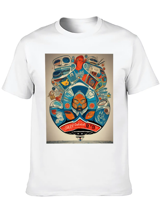 Retro 60s Lightweight Cotton T-Shirt – Daily Comfort Graphic Shirt