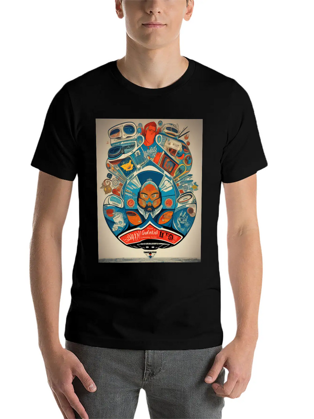 Retro 60s Lightweight Cotton T-Shirt – Daily Comfort Graphic Shirt