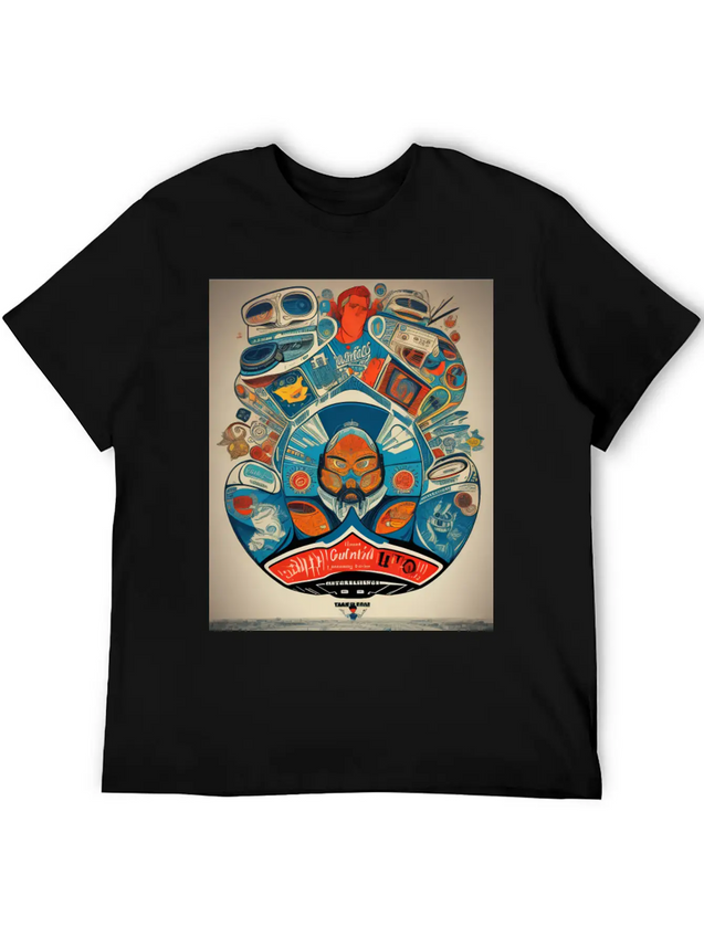 Retro 60s Lightweight Cotton T-Shirt – Daily Comfort Graphic Shirt
