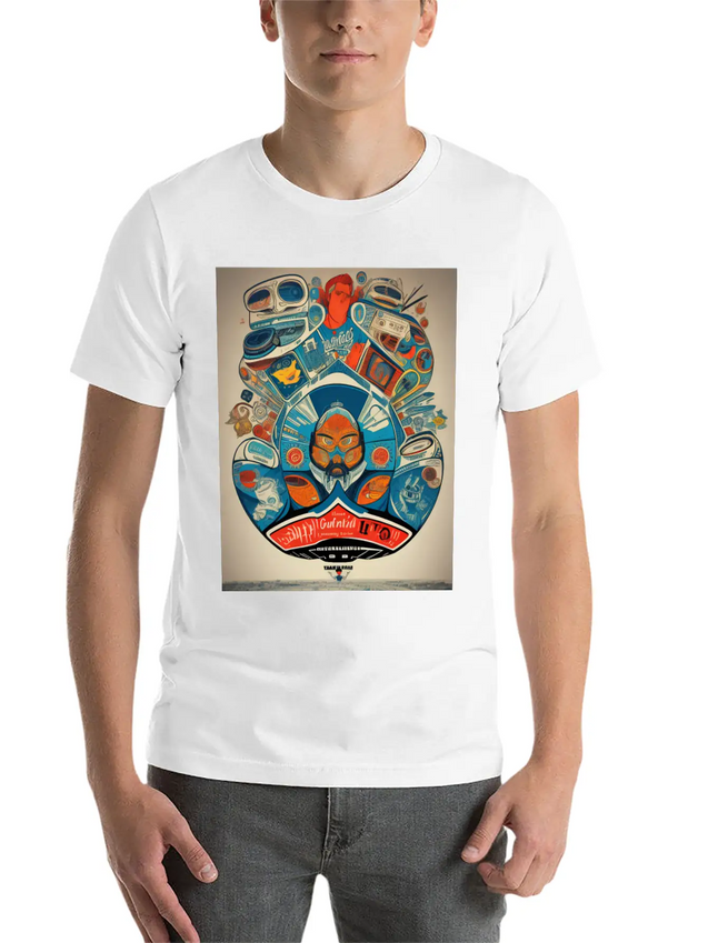 Retro 60s Lightweight Cotton T-Shirt – Daily Comfort Graphic Shirt