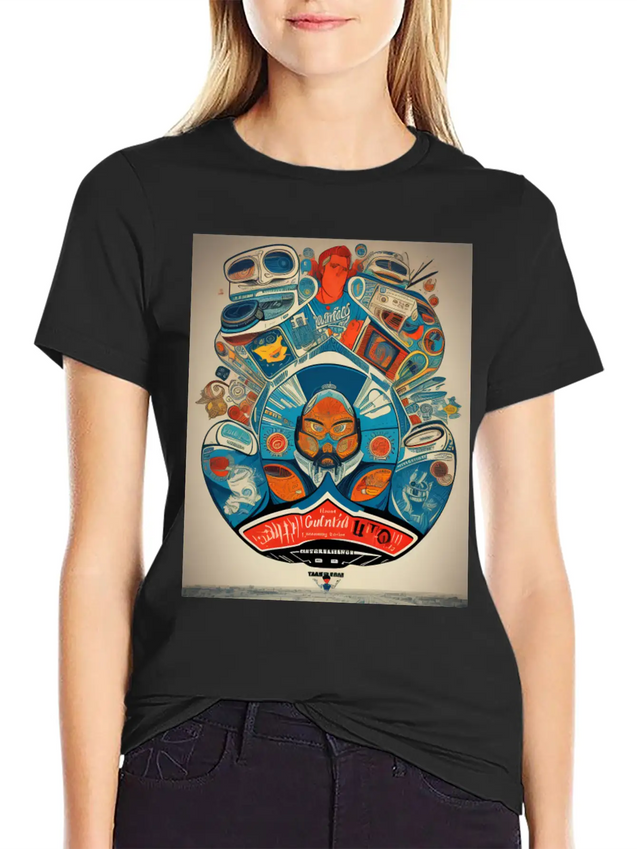 Retro 60s Lightweight Cotton T-Shirt – Daily Comfort Graphic Shirt