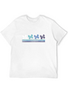 Retro Butterfly Gradient Lightweight Cotton T-Shirt – Daily Comfort Graphic Shirt