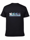 Retro Butterfly Gradient Lightweight Cotton T-Shirt – Daily Comfort Graphic Shirt