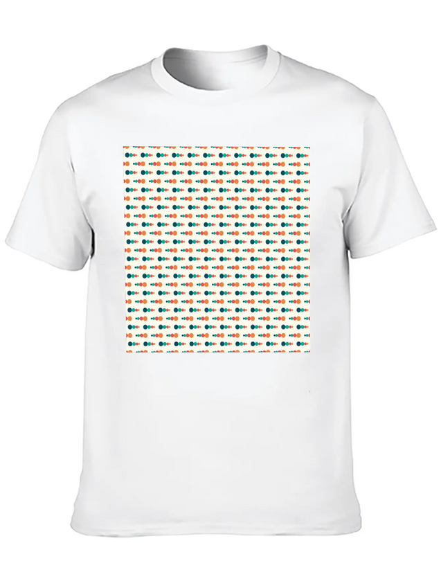 Retro Funky Style Modern Pattern Lightweight Cotton T-Shirt – Daily Comfort Graphic Shirt