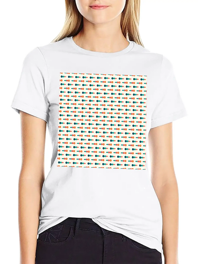 Retro Funky Style Modern Pattern Lightweight Cotton T-Shirt – Daily Comfort Graphic Shirt