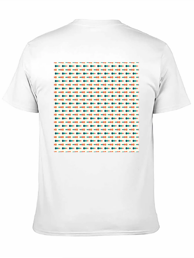 Retro Funky Style Modern Pattern Lightweight Cotton T-Shirt – Daily Comfort Graphic Shirt