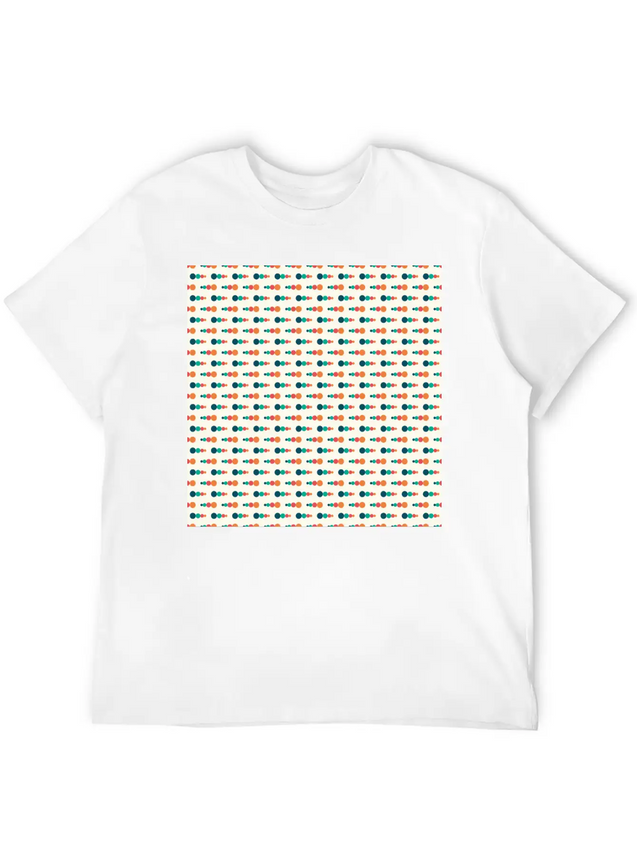 Retro Funky Style Modern Pattern Lightweight Cotton T-Shirt – Daily Comfort Graphic Shirt