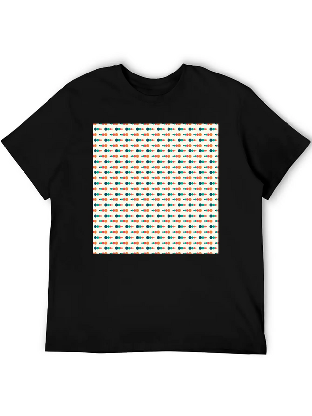 Retro Funky Style Modern Pattern Lightweight Cotton T-Shirt – Daily Comfort Graphic Shirt