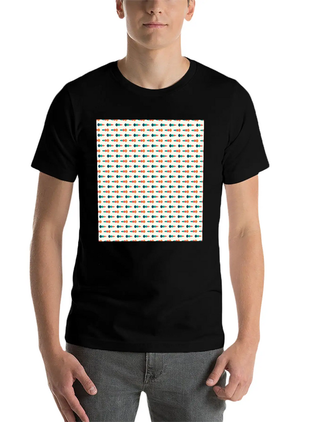 Retro Funky Style Modern Pattern Lightweight Cotton T-Shirt – Daily Comfort Graphic Shirt