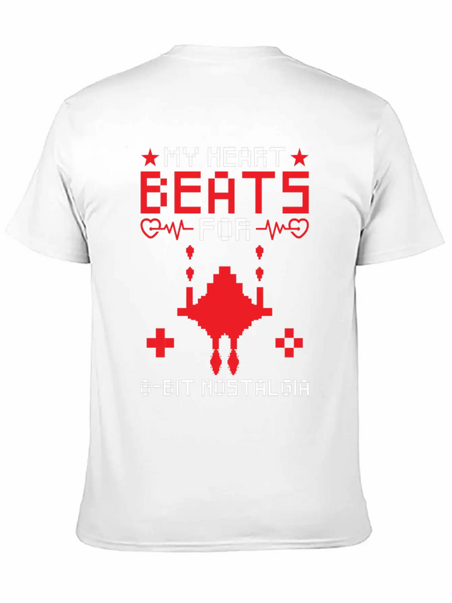 Retro Gaming 8Bit Nostalgia Pixel Art Games Lightweight Cotton T-Shirt – Daily Comfort Graphic Shirt
