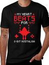 Retro Gaming 8Bit Nostalgia Pixel Art Games Lightweight Cotton T-Shirt – Daily Comfort Graphic Shirt