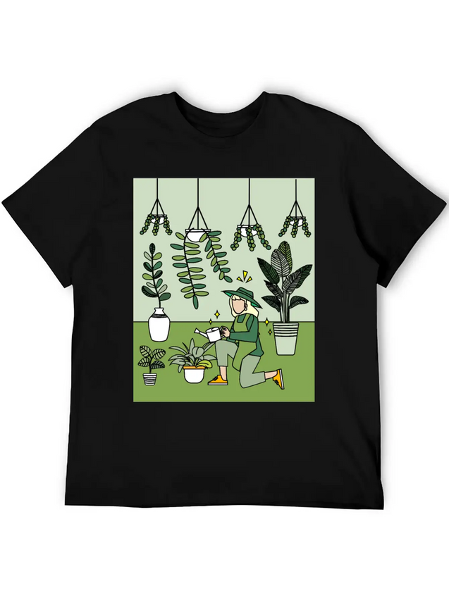 Retro Hobby Gardener Garden Gardener Lightweight Cotton T-Shirt – Daily Comfort Graphic Shirt