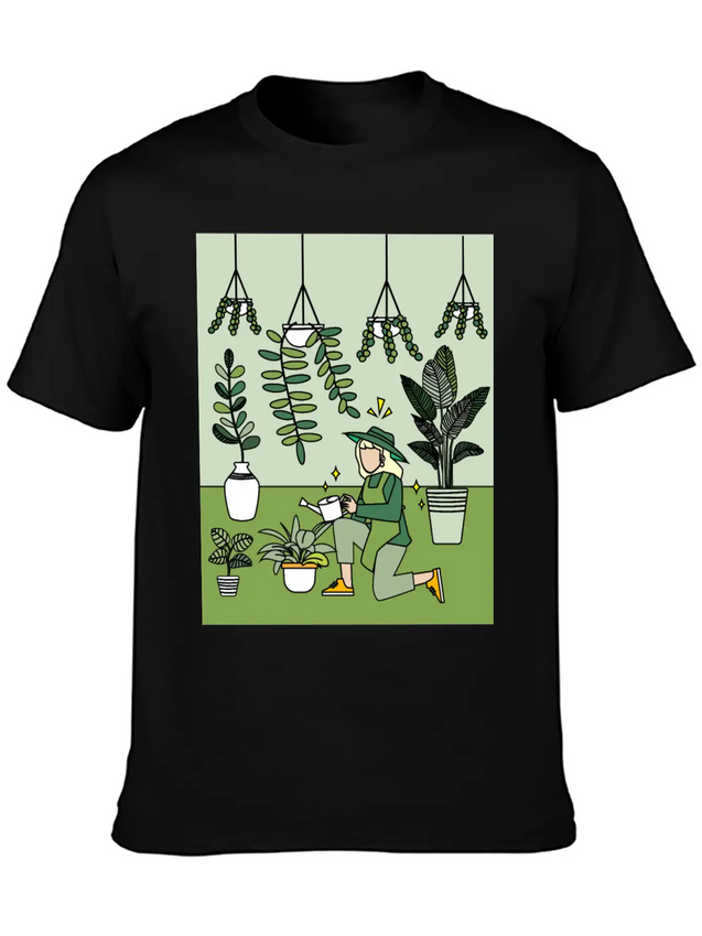 Retro Hobby Gardener Garden Gardener Lightweight Cotton T-Shirt – Daily Comfort Graphic Shirt