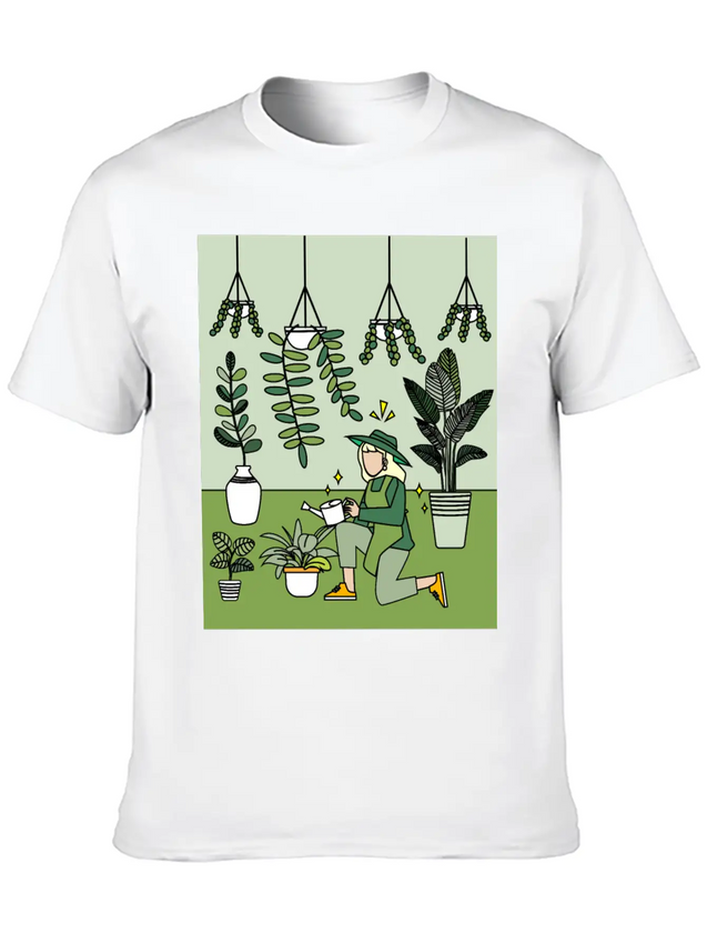 Retro Hobby Gardener Garden Gardener Lightweight Cotton T-Shirt – Daily Comfort Graphic Shirt